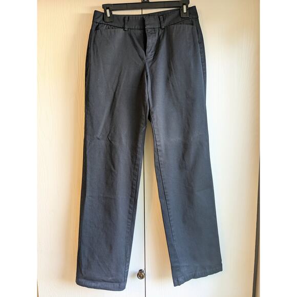 Dockers Ideal Fit Womens Sz 4 Navy Blue Dress Pants Slacks Bootcut Cotton Blend - Picture 1 of 6